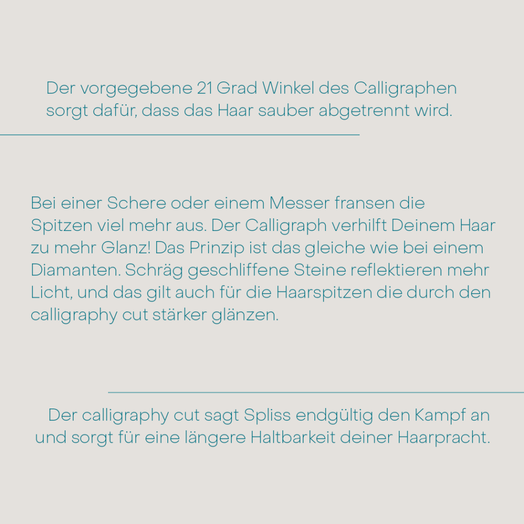 Calligraphy Cut Studie Ergebnisse